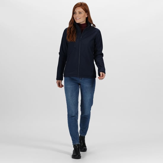 Regatta Womens/Ladies Ablaze 3 Layer Membrane Soft Shell Jacket (Navy) - Image 3