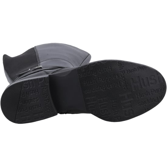 Hush Puppies Victoria Leather Women's Black Boots - Image 3