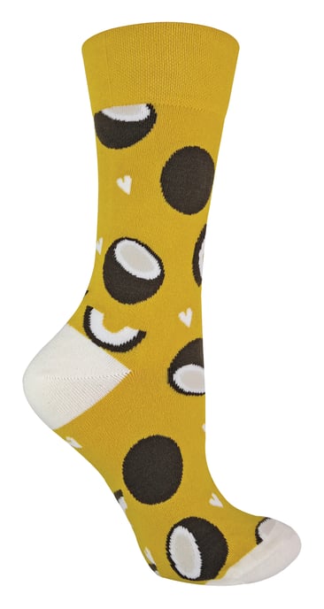 TALKIE SOCKS - Calcetines de algodón para mujer con diseño frutal y original - Image 1