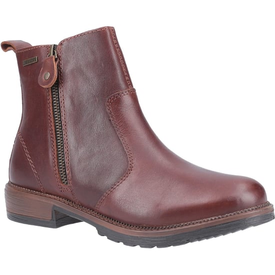 Cotswold Womens/Ladies Ashwicke Zip Leather Ankle Boot (Brown) - Image 1