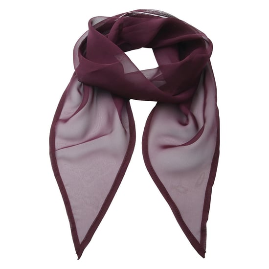 Premier Unisex Adult Colours Chiffon Scarf (Aubergine) - Image 1