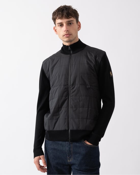 Belstaff Kelbrook Mens Merino Wool Zip Cardigan - Image 1