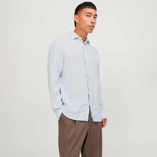 Jack & Jones Camisas Parker Rayas Lino Azul - Image 4