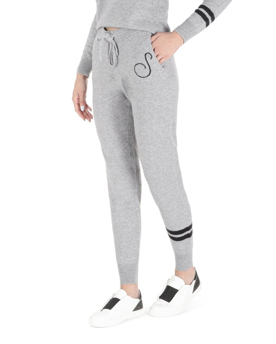 Pantalones de chándal de punto de cachemira premium - Image 1