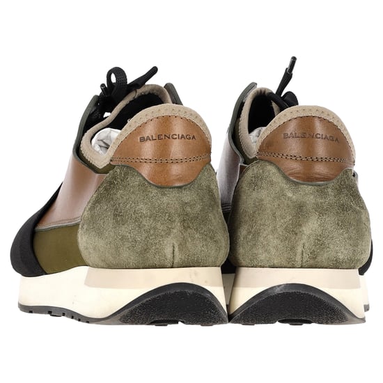 Balenciaga Race Runner Sneakers in Multicolor Leather and Suede - Image 5