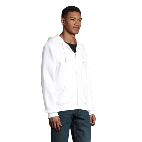 SOLS Mens Spike Full Zip Hoodie (White) - Image 3