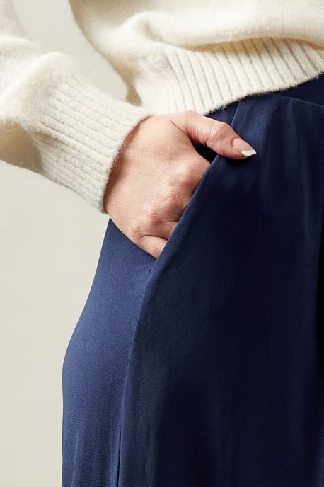 Jersey Wide Leg Trouser