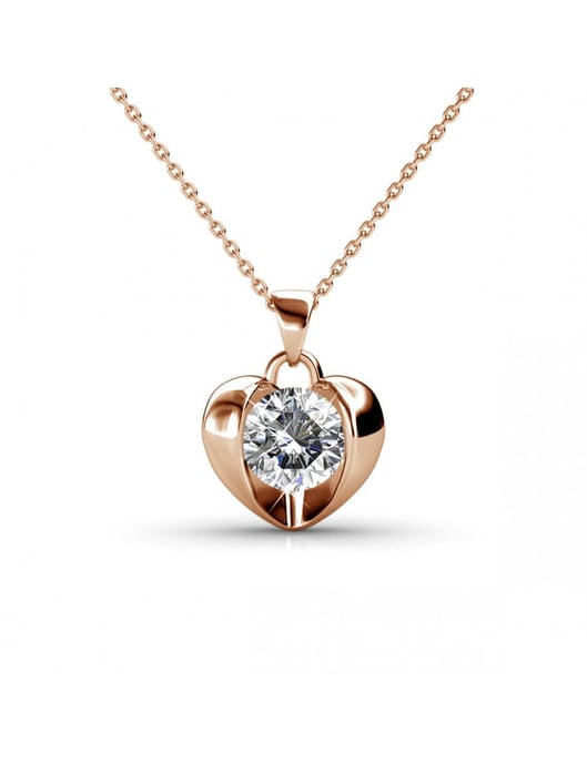 Colgantes Simply Love - Oro rosa y cristal - Image 1
