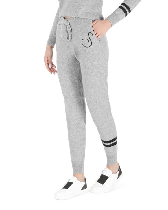 Crown Of Edinburgh Pantalon De Survetement En Cachemire Morningside Gris S - Image 1