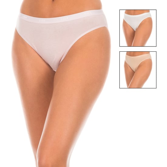 Pack-3 Les Pockets panties elastic fabric D4H00 woman