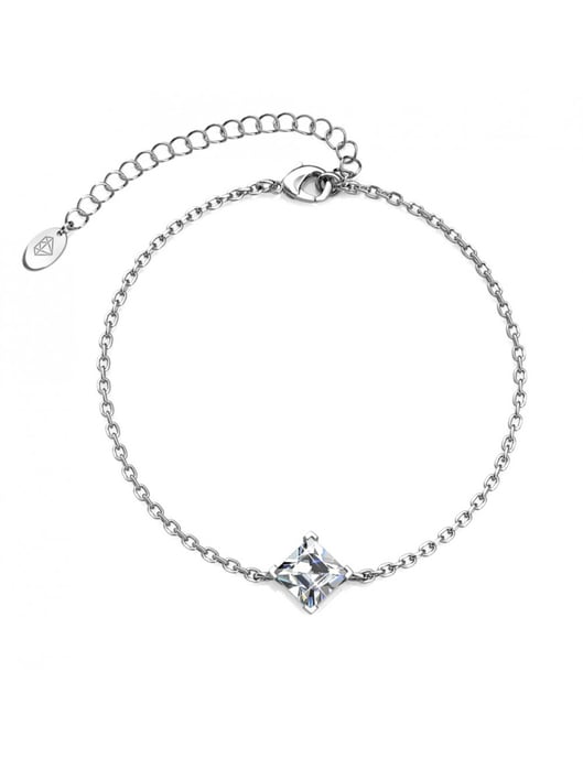 Pulsera Calle - Plata y Cristal - Image 1
