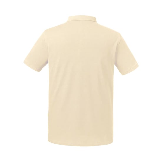 Russell Mens Pure Organic Polo (Natural) - Image 2