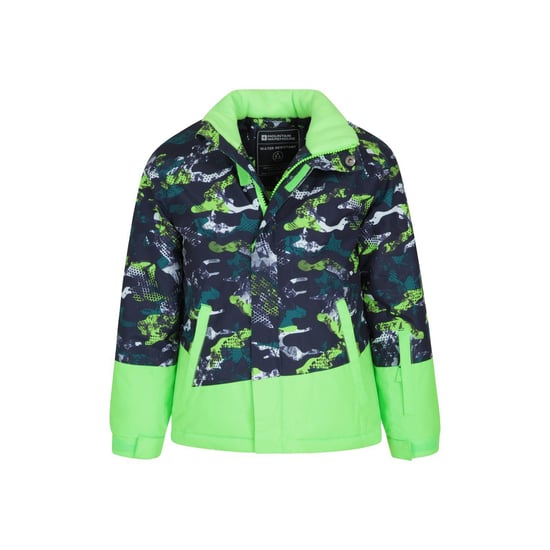 Mountain Warehouse Childrens/Kids Mogal Camouflage Ski Jacket (Green) - Image 4