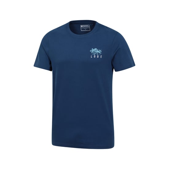 Mountain Warehouse Mens Looe Printed Organic T-Shirt (Navy)