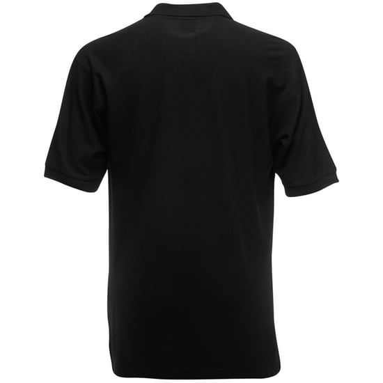 Fruit of the Loom Childrens/Kids Pique Short-Sleeved Polo Shirt (Black) - Image 2
