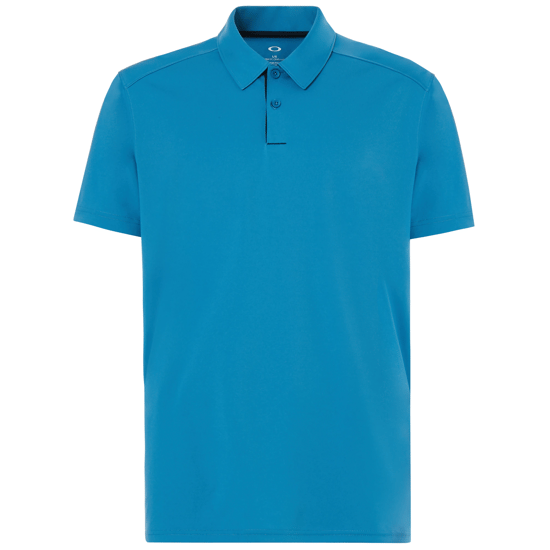 Oakley Divisional Button Up Blue Mens Golf Polo Shirt 433690 6CS