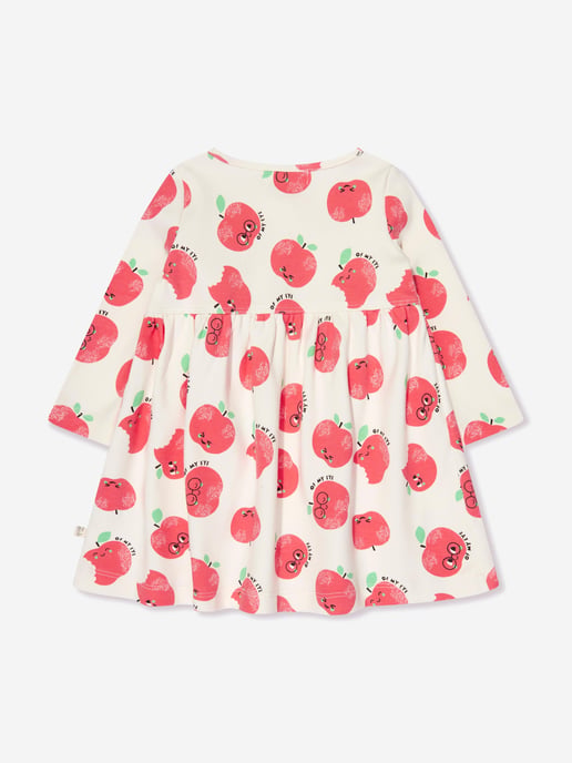 The Bonnie Mob Girls Apple Pockets Dress in Ivory