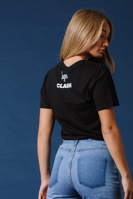 Hype X Clash Black Touching Hands T-Shirt