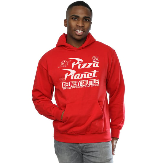 Disney Mens Toy Story Pizza Planet Logo Hoodie (Red) - Image 2