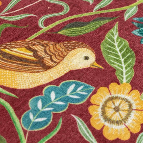 Funda de Cojín de Chenille con Ribete de Los Pájaros Espino de Evans Lichfield - Image 4