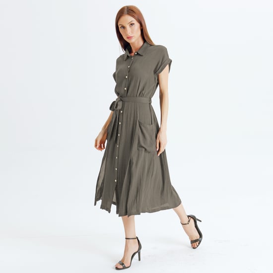 Slit shirt dress - Image 2