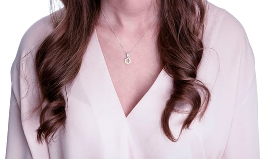Orphelia 'Faustine' Women's 925 Sterling Silver Chain with Pendant - Silver ZH-7199/CH