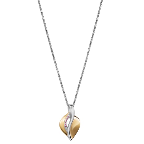 Orphelia 'Anet' Women's 925 Sterling Silver Chain with Pendant - Silver/Gold ZH-7520/G - Image 5