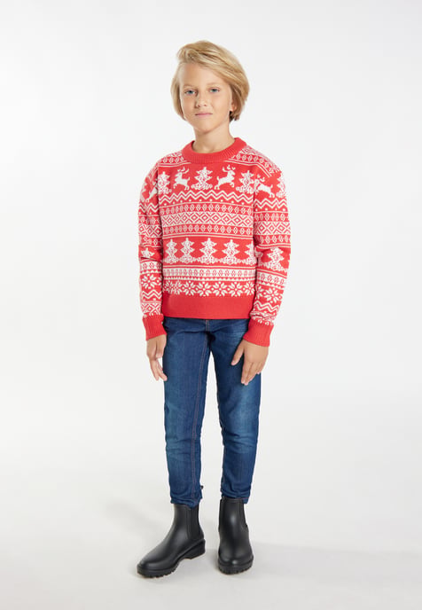 Mo Pullover red white - Image 2