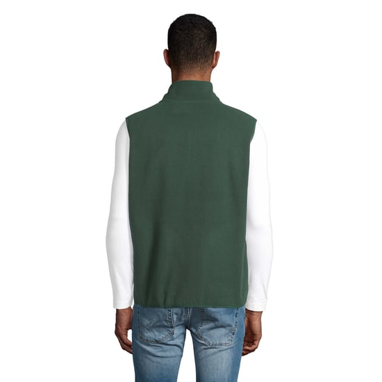 SOLS Unisex Adult Factor Fleece Zipped Body Warmer (Forest Green) - Image 2