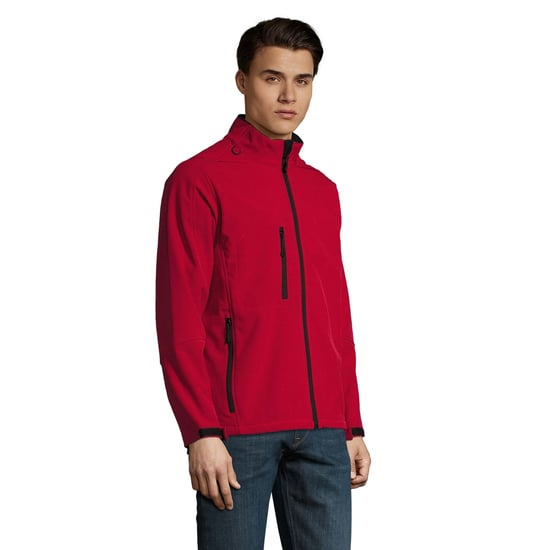 SOLS Mens Relax Soft Shell Jacket (Pepper Red) - Image 3