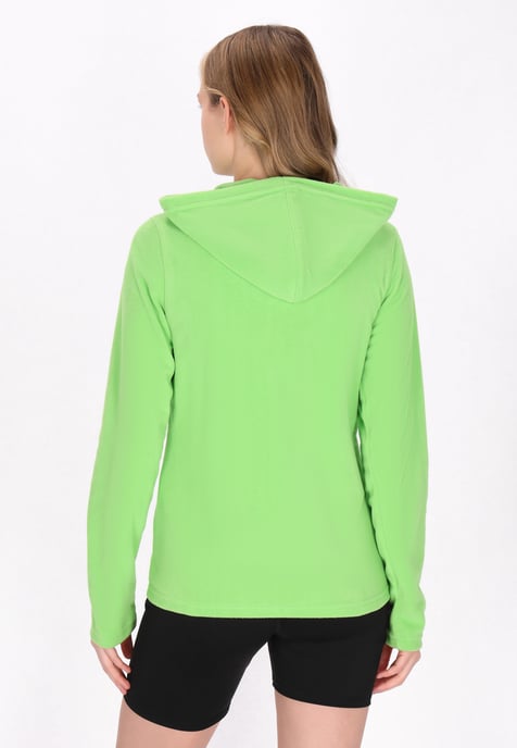 Mymo fleece jacket women green - Image 4