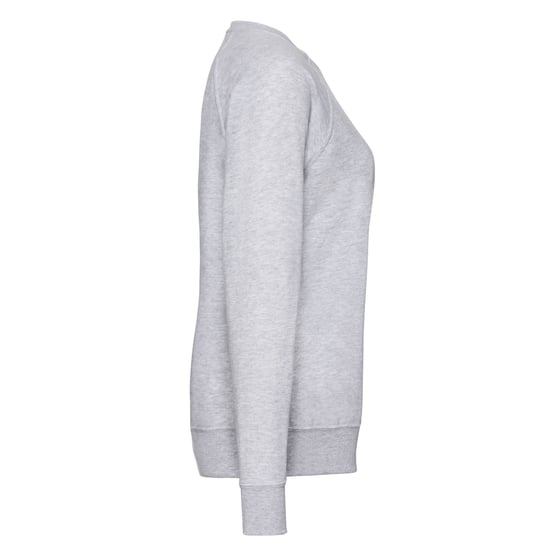 Fruit of the Loom Womens/Ladies Lightweight Lady Fit Raglan Sweatshirt (Heather Grey) - Image 3