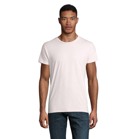 SOLS Mens Pioneer Organic Cotton T-Shirt (Pale Pink) - Image 1