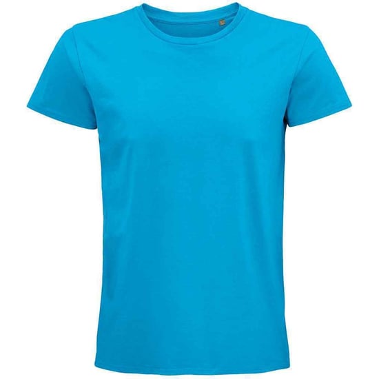 SOLS Unisex Adult Pioneer Organic T-Shirt (Aqua Blue)