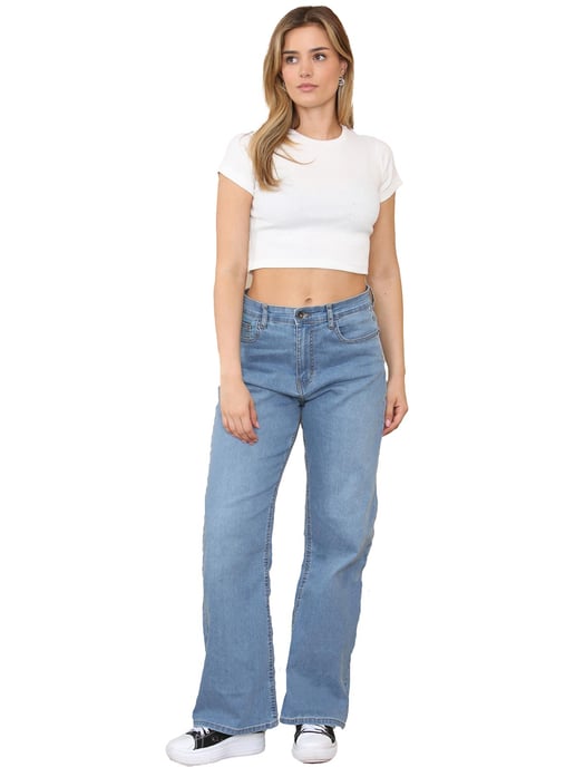 Enzo | Womens Wide Leg Jeans - Azul claro - Image 6