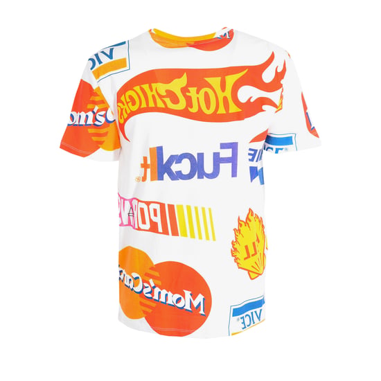 Women's short sleeve LOGOS round neck t-shirt 17S1TS306