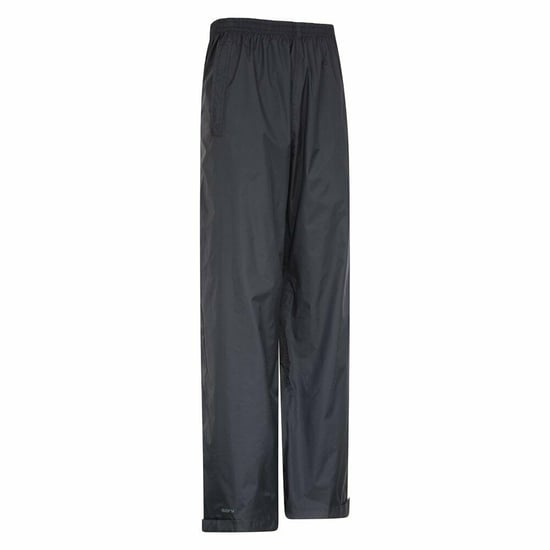 Mountain Warehouse Mens Downpour Waterproof Trousers (Black) - Image 4