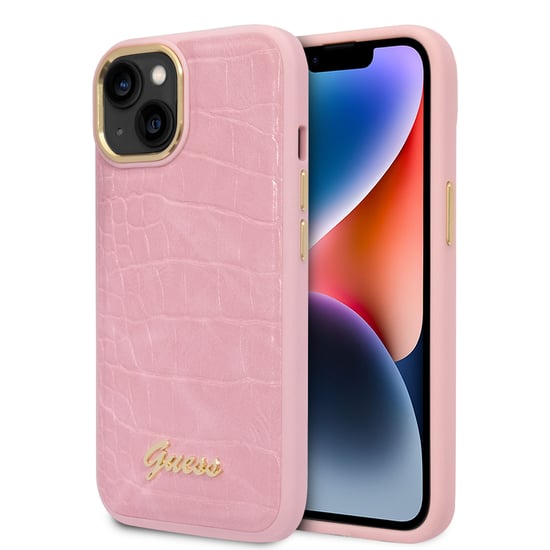 Guess iPhone 14 PU Croco Phone Case