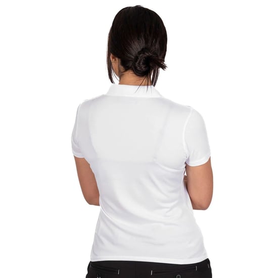 Island Green Womens/Ladies Classic Micro Pique Golf Polo Shirt (White) - Image 2