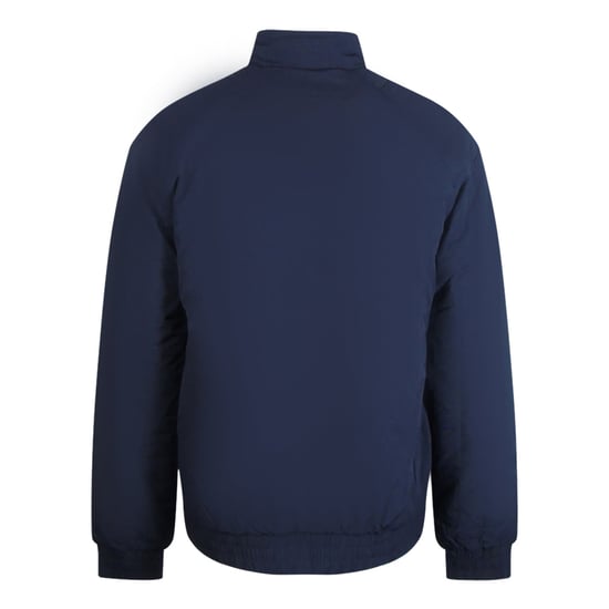 Lyle & Scott Navy Blue Quilted Sleeve Full Zip Jacket