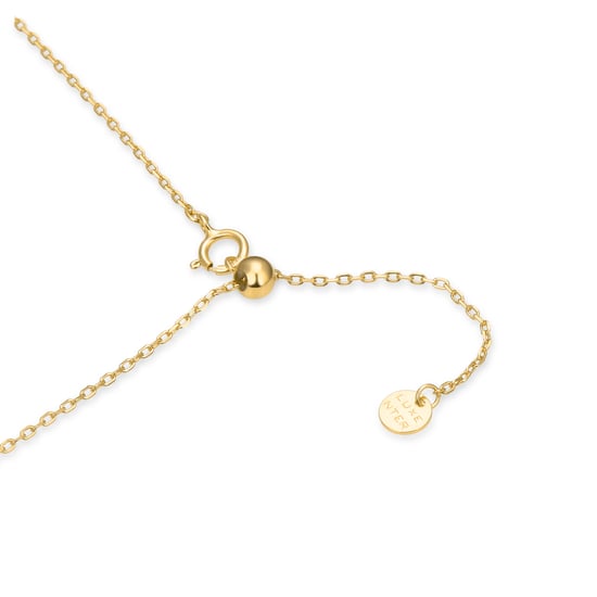 Luxenter Star Necklace made of 925 sterling silver and brilliant zirconia finished in 18 carat yellow gold plating