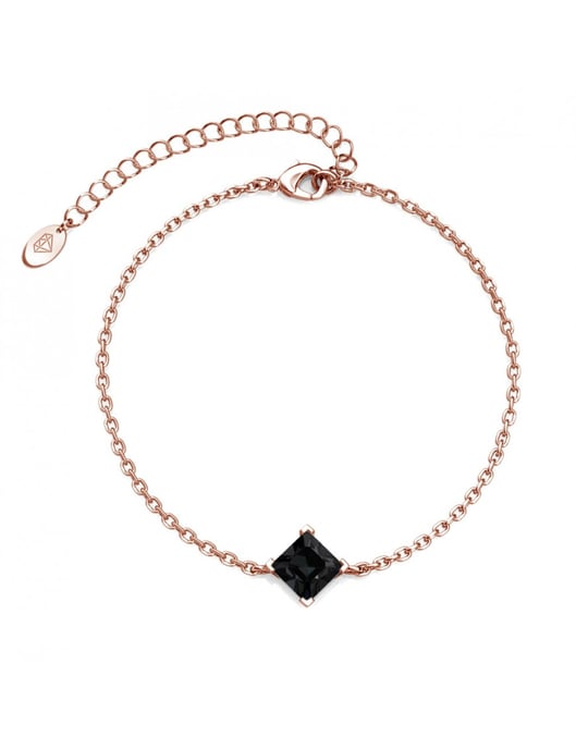Pulsera Calle - Oro rosa y negro - Image 1