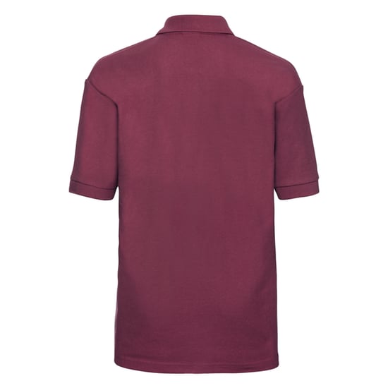 Russell Childrens/Kids Classic Polycotton Polo Shirt (Burgundy) - Image 2