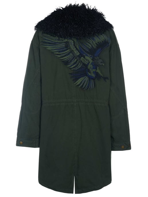 Zadig Voltaire Chaqueta Kidea Coton Lave Eagle Caqui - Image 4
