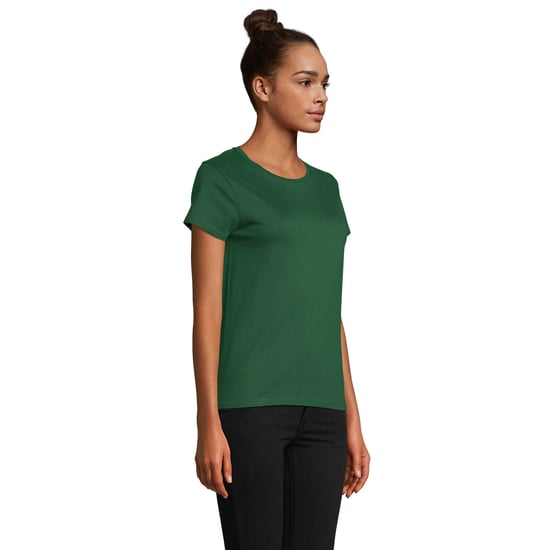 SOLS Womens/Ladies Pioneer T-Shirt (Bottle Green) - Image 3