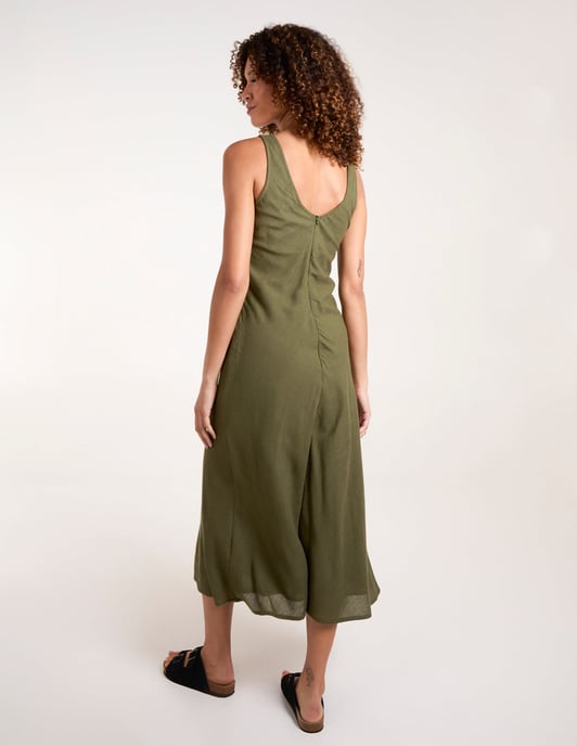 Bias Cut Midi Dress