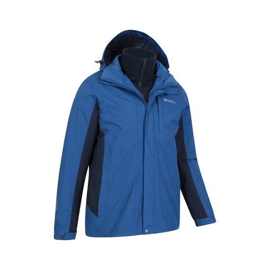 Mountain Warehouse Mens Thunderstorm 3 in 1 Waterproof Jacket (Blue) - Image 4