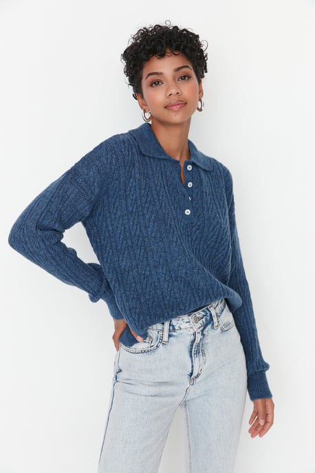Trendyol Women's   Hair Braid  Sweater - Image 2