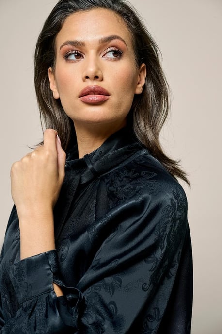 Bension Bluse Schwarz