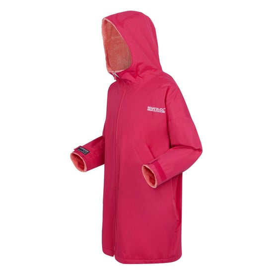 Regatta Childrens/Kids Changing Robe (Pink Potion/Pink Shell) - Image 3